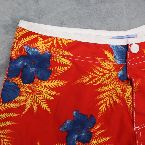 Dizzy Shorts Womens L Multicolor High Rise Button Zip Floral Print Swimwear - Picture 8 of 14